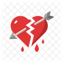 Broken Heart Heart Love Icon