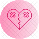 Broken Heart Mental Health Heartbreak Icon