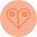 Broken Heart Mental Health Heartbreak Icon