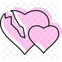 Broken Heart Love Icon