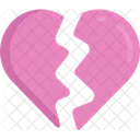 Broken Heart Break Up February Icon