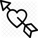 Broken Heart Arrow Icon