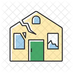 Broken house  Icon