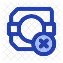 Broken Electrical Component Blue Icon