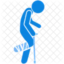 Broken Leg Fractured Icon