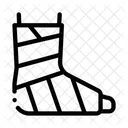 Leg Foot Gipsum Icon
