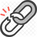 Broken Link Disconnect Unlink Icône