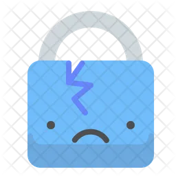 Broken lock  Icon