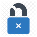 Broken Lock Security Icon