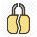 Lock Unlock Broken Icon