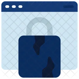 Broken Lock Website  Icon