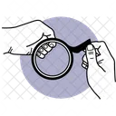 Broken Magnifying Glass  Icon
