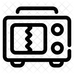 Broken oscilloscope  Icon