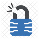 Broken Lock Security Icon
