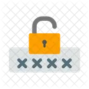 Broken Password Unlock Password Protection Icon