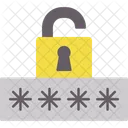 Broken Password Protection Security Icon