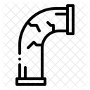 Broken Pipe Water Pipe Plumbering Icon