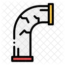Broken Pipe Water Pipe Plumbering Icon