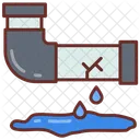 Broken Pipes Cracked Pipes Burst Pipes Icon