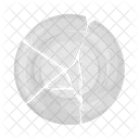 Broken Plate Dish Plate Icon