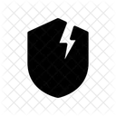 Security Broken Cyber Icon