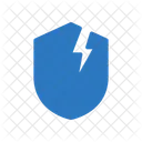 Security Broken Cyber Icon