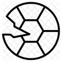 Broken soccer ball  Icon