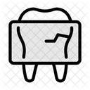 Broken Tooth Broken Teeth Dental Care Icon