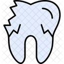 Broken Tooth Broken Dental Icon
