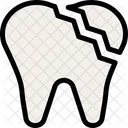 Broken Tooth Caries Smileys Icon