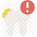 Broken Tooth Dentist Damage Icon