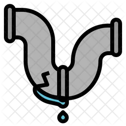 Broken Water Pipe  Icon