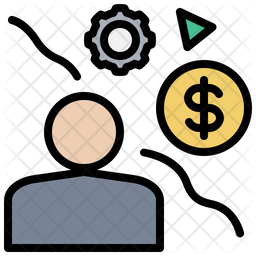 Broker Icon - Download in Colored Outline Style
