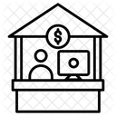 Broker Office Workplace Building Icon