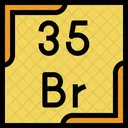 Bromine Periodic Table Chemistry Icon