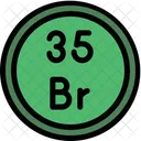 브롬 주기율표 화학 아이콘