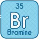Bromine Chemistry Periodic Table Icon