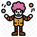 Payaso Circo Gracioso Icono