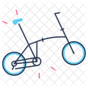 Brompton Folding Bike Bike Cicyle Icon