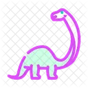 Brontosaurus Dinosaur Animal Icon