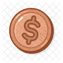 Bronze Coin Icon