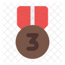 Bronze Medal Badge Prize Icon