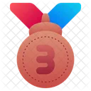 Bronze Medal Medal Third Icon