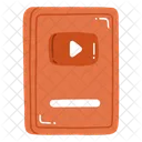 Bronze play button  Icon