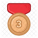 Bronze Medaille Preis Symbol