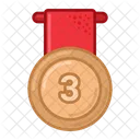 Bronze Medaille Preis Symbol