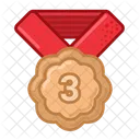 Bronze Medaille Preis Symbol