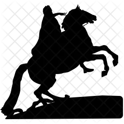 Bronzener Reiter  Symbol