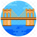 Brooklyn Bridge Suspension Bridge Footbridge Icon