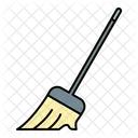 Broom Sweeping Cleaning Icon